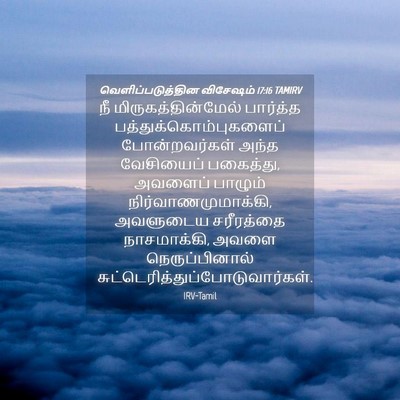 Picture 04 - வெளிப்படுத்தின விசேஷம் 17:16 TAMIRV - நீ - Bible Verse Picture