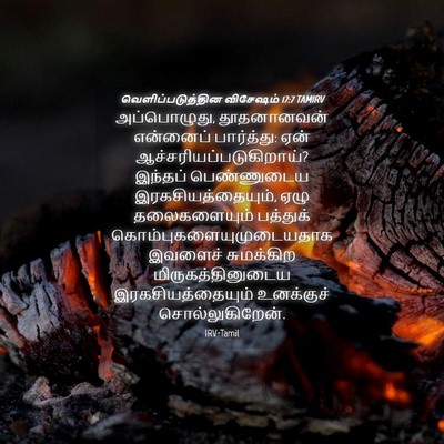 Picture 04 - வெளிப்படுத்தின விசேஷம் 17:7 TAMIRV - அப்பொழுது, - Bible Verse Picture