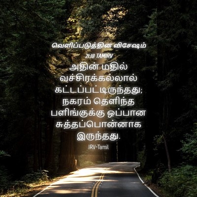 Picture 04 - வெளிப்படுத்தின விசேஷம் 21:18 TAMIRV - அதின் மதில் - Bible Verse Picture