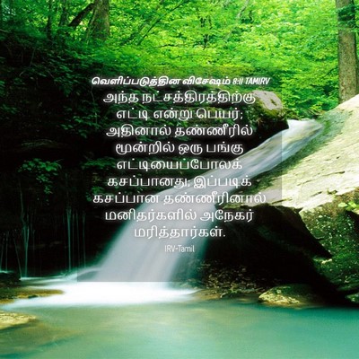 Picture 04 - வெளிப்படுத்தின விசேஷம் 8:11 TAMIRV - அந்த - Bible Verse Picture