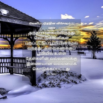 Picture 04 - வெளிப்படுத்தின விசேஷம் 9:3 TAMIRV - அந்தப் - Bible Verse Picture