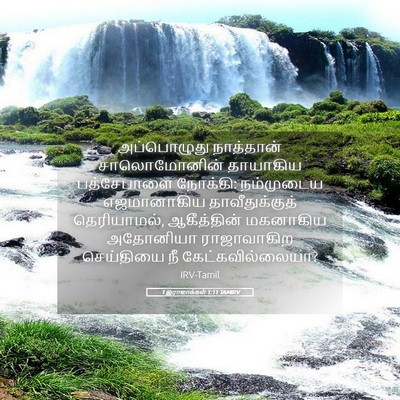 Picture 05 - 1 இராஜாக்கள் 1:11 TAMIRV - அப்பொழுது - Bible Verse Picture