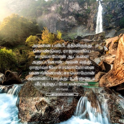 Picture 05 - 1 இராஜாக்கள் 1:53 TAMIRV - அவனை - Bible Verse Picture