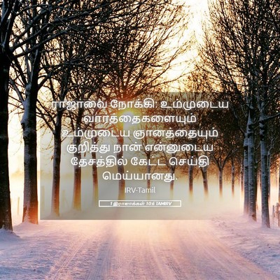 Picture 05 - 1 இராஜாக்கள் 10:6 TAMIRV - ராஜாவை நோக்கி: - Bible Verse Picture