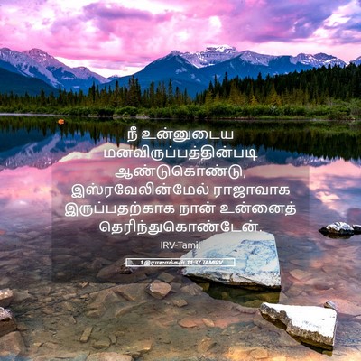 Picture 05 - 1 இராஜாக்கள் 11:37 TAMIRV - நீ உன்னுடைய - Bible Verse Picture