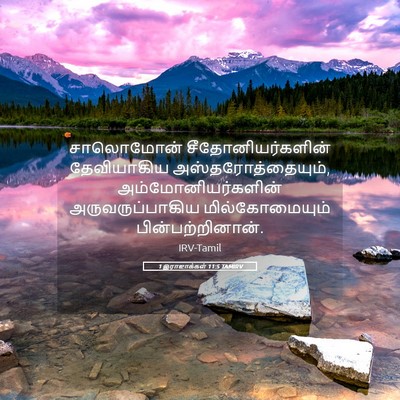 Picture 05 - 1 இராஜாக்கள் 11:5 TAMIRV - சாலொமோன் - Bible Verse Picture