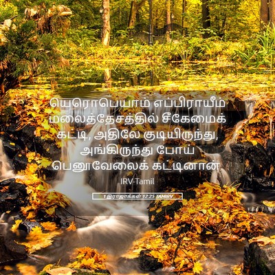 Picture 05 - 1 இராஜாக்கள் 12:25 TAMIRV - யெரொபெயாம் - Bible Verse Picture