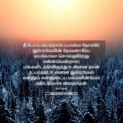 Picture 05 - 1 இராஜாக்கள் 14:7 TAMIRV - நீ போய் - Bible Verse Picture