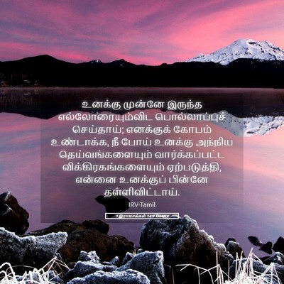 Picture 05 - 1 இராஜாக்கள் 14:9 TAMIRV - உனக்கு முன்னே - Bible Verse Picture
