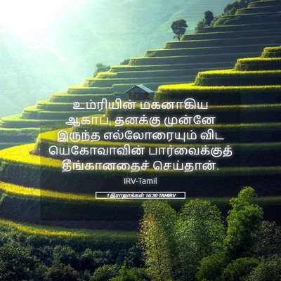 Picture 05 - 1 இராஜாக்கள் 16:30 TAMIRV - உம்ரியின் மகனாகிய - Bible Verse Picture