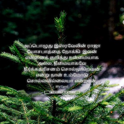 Picture 05 - 1 இராஜாக்கள் 22:18 TAMIRV - அப்பொழுது - Bible Verse Picture
