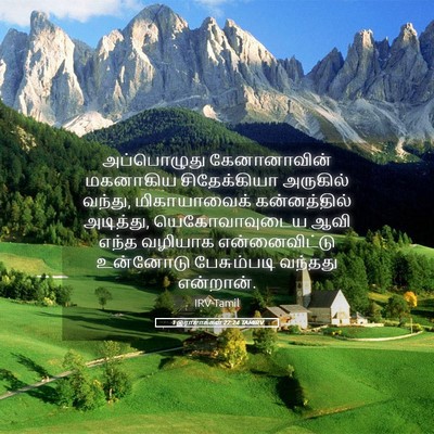 Picture 05 - 1 இராஜாக்கள் 22:24 TAMIRV - அப்பொழுது - Bible Verse Picture