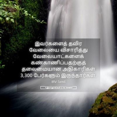 Picture 05 - 1 இராஜாக்கள் 5:16 TAMIRV - இவர்களைத் தவிர - Bible Verse Picture