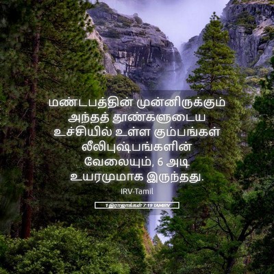 Picture 05 - 1 இராஜாக்கள் 7:19 TAMIRV - மண்டபத்தின் - Bible Verse Picture