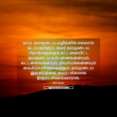 Picture 05 - 1 இராஜாக்கள் 8:58 TAMIRV - நாம் அவருடைய - Bible Verse Picture