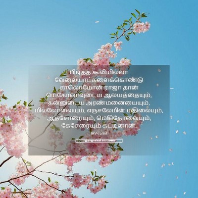 Picture 05 - 1 இராஜாக்கள் 9:15 TAMIRV - பிடித்த - Bible Verse Picture