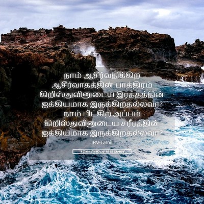 Picture 05 - 1 கொரிந்தியர் 10:16 TAMIRV - நாம் - Bible Verse Picture