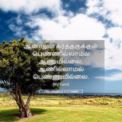 Picture 05 - 1 கொரிந்தியர் 11:11 TAMIRV - ஆனாலும் - Bible Verse Picture
