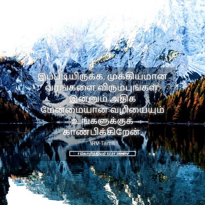 Picture 05 - 1 கொரிந்தியர் 12:31 TAMIRV - இப்படியிருக்க, - Bible Verse Picture