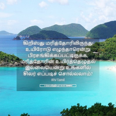 Picture 05 - 1 கொரிந்தியர் 15:12 TAMIRV - கிறிஸ்து - Bible Verse Picture