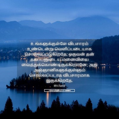 Picture 05 - 1 கொரிந்தியர் 5:1 TAMIRV - உங்களுக்குள்ளே - Bible Verse Picture
