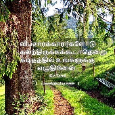 Picture 05 - 1 கொரிந்தியர் 5:9 TAMIRV -  - Bible Verse Picture