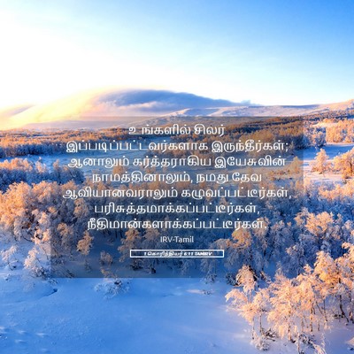 Picture 05 - 1 கொரிந்தியர் 6:11 TAMIRV - உங்களில் சிலர் - Bible Verse Picture