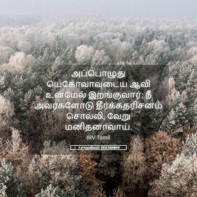 Picture 05 - 1 சாமுவேல் 10:6 TAMIRV - அப்பொழுது - Bible Verse Picture