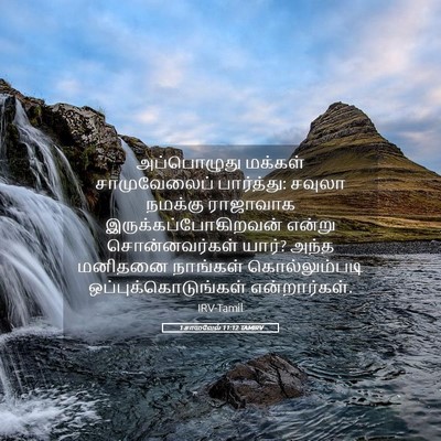 Picture 05 - 1 சாமுவேல் 11:12 TAMIRV - அப்பொழுது மக்கள் - Bible Verse Picture