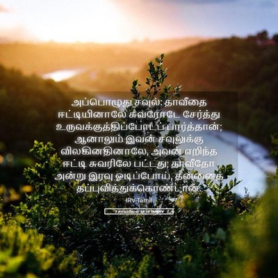 Picture 05 - 1 சாமுவேல் 19:10 TAMIRV - அப்பொழுது சவுல்: - Bible Verse Picture