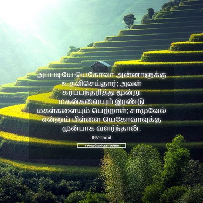 Picture 05 - 1 சாமுவேல் 2:21 TAMIRV - அப்படியே யெகோவா - Bible Verse Picture