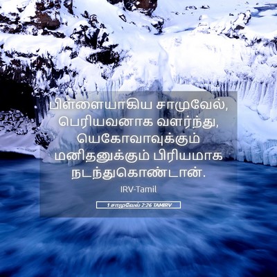 Picture 05 - 1 சாமுவேல் 2:26 TAMIRV - பிள்ளையாகிய - Bible Verse Picture