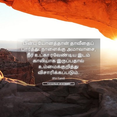 Picture 05 - 1 சாமுவேல் 20:18 TAMIRV - பின்பு யோனத்தான் - Bible Verse Picture