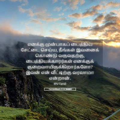 Picture 05 - 1 சாமுவேல் 21:15 TAMIRV - எனக்கு முன்பாகப் - Bible Verse Picture
