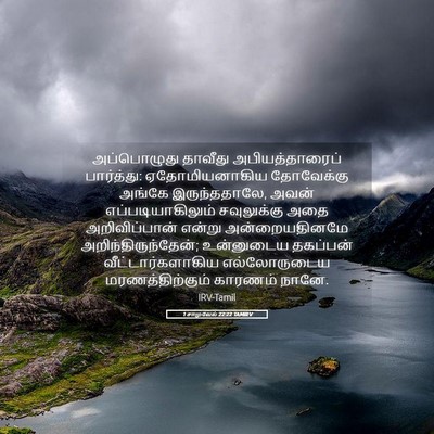 Picture 05 - 1 சாமுவேல் 22:22 TAMIRV - அப்பொழுது தாவீது - Bible Verse Picture