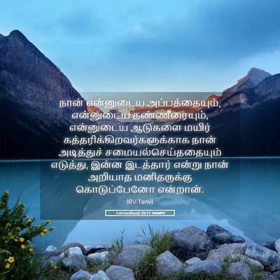 Picture 05 - 1 சாமுவேல் 25:11 TAMIRV - நான் என்னுடைய - Bible Verse Picture