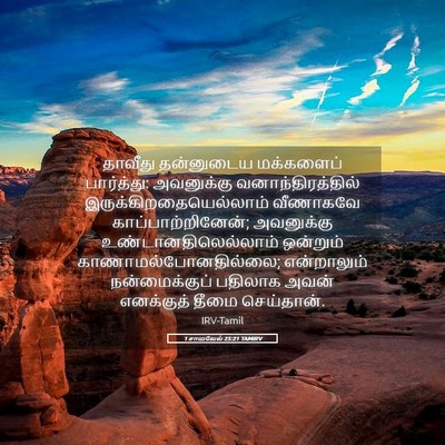 Picture 05 - 1 சாமுவேல் 25:21 TAMIRV - தாவீது தன்னுடைய - Bible Verse Picture