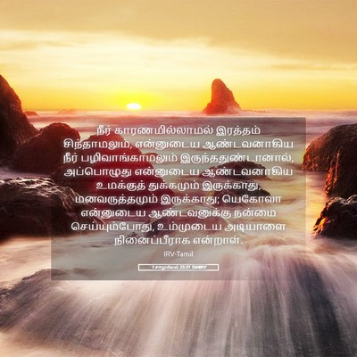 Picture 05 - 1 சாமுவேல் 25:31 TAMIRV - நீர் - Bible Verse Picture