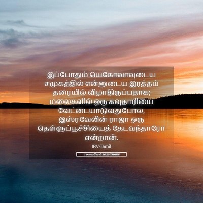 Picture 05 - 1 சாமுவேல் 26:20 TAMIRV - இப்போதும் - Bible Verse Picture