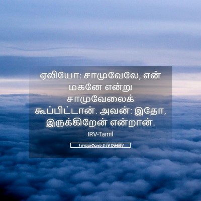 Picture 05 - 1 சாமுவேல் 3:16 TAMIRV - ஏலியோ: சாமுவேலே, - Bible Verse Picture