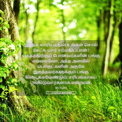 Picture 05 - 1 சாமுவேல் 30:24 TAMIRV - இந்தக் - Bible Verse Picture