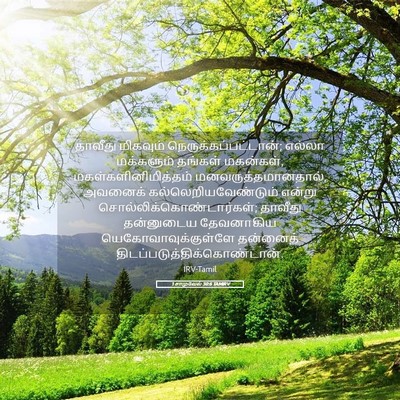 Picture 05 - 1 சாமுவேல் 30:6 TAMIRV - தாவீது மிகவும் - Bible Verse Picture