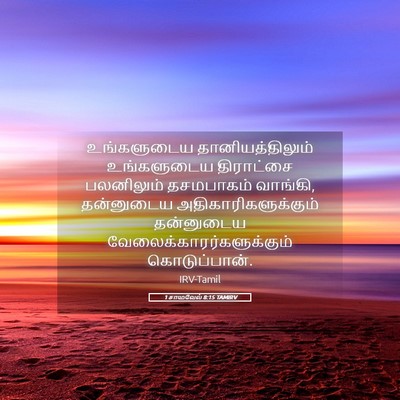 Picture 05 - 1 சாமுவேல் 8:15 TAMIRV - உங்களுடைய - Bible Verse Picture