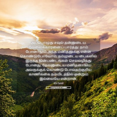 Picture 05 - 1 சாமுவேல் 9:7 TAMIRV - அப்பொழுது சவுல் - Bible Verse Picture