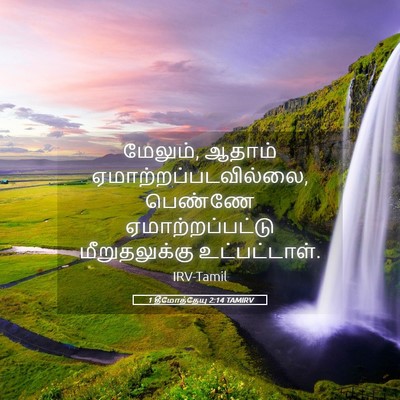 Picture 05 - 1 தீமோத்தேயு 2:14 TAMIRV - மேலும், ஆதாம் - Bible Verse Picture