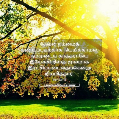 Picture 05 - 1 தெசலோனிக்கேயர் 5:9 TAMIRV - தேவன் நம்மைத் - Bible Verse Picture