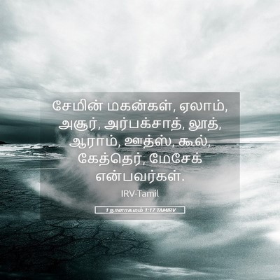 Picture 05 - 1 நாளாகமம் 1:17 TAMIRV - சேமின் மகன்கள், - Bible Verse Picture