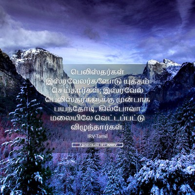 Picture 05 - 1 நாளாகமம் 10:1 TAMIRV - பெலிஸ்தர்கள் - Bible Verse Picture
