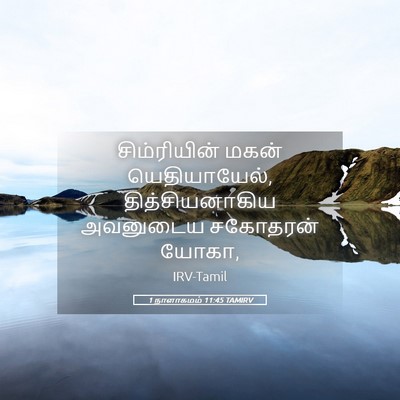 Picture 05 - 1 நாளாகமம் 11:45 TAMIRV - சிம்ரியின் மகன் - Bible Verse Picture