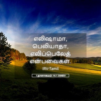 Picture 05 - 1 நாளாகமம் 14:7 TAMIRV - எலிஷாமா, பெலியாதா, - Bible Verse Picture